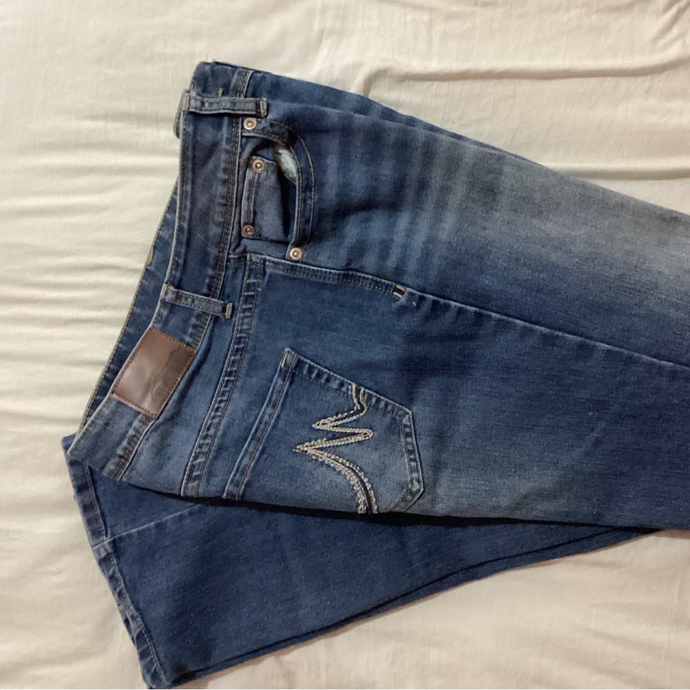 Maurices Blue Bootcut Jeans with Natural Fading